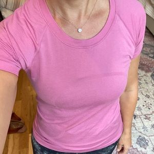 Pink Swiftly Tech short sleeve shirt size 6